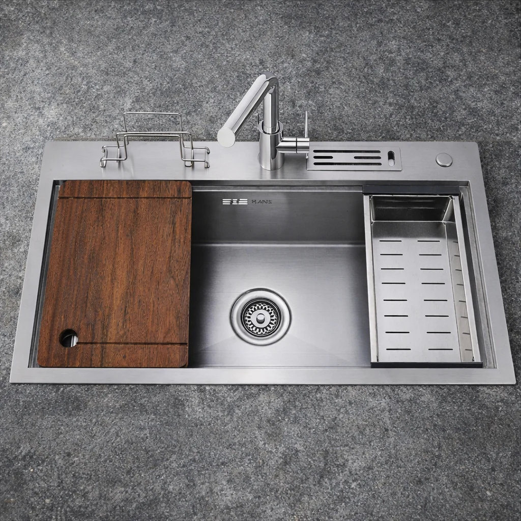product 5 multifunctional single bowl sink